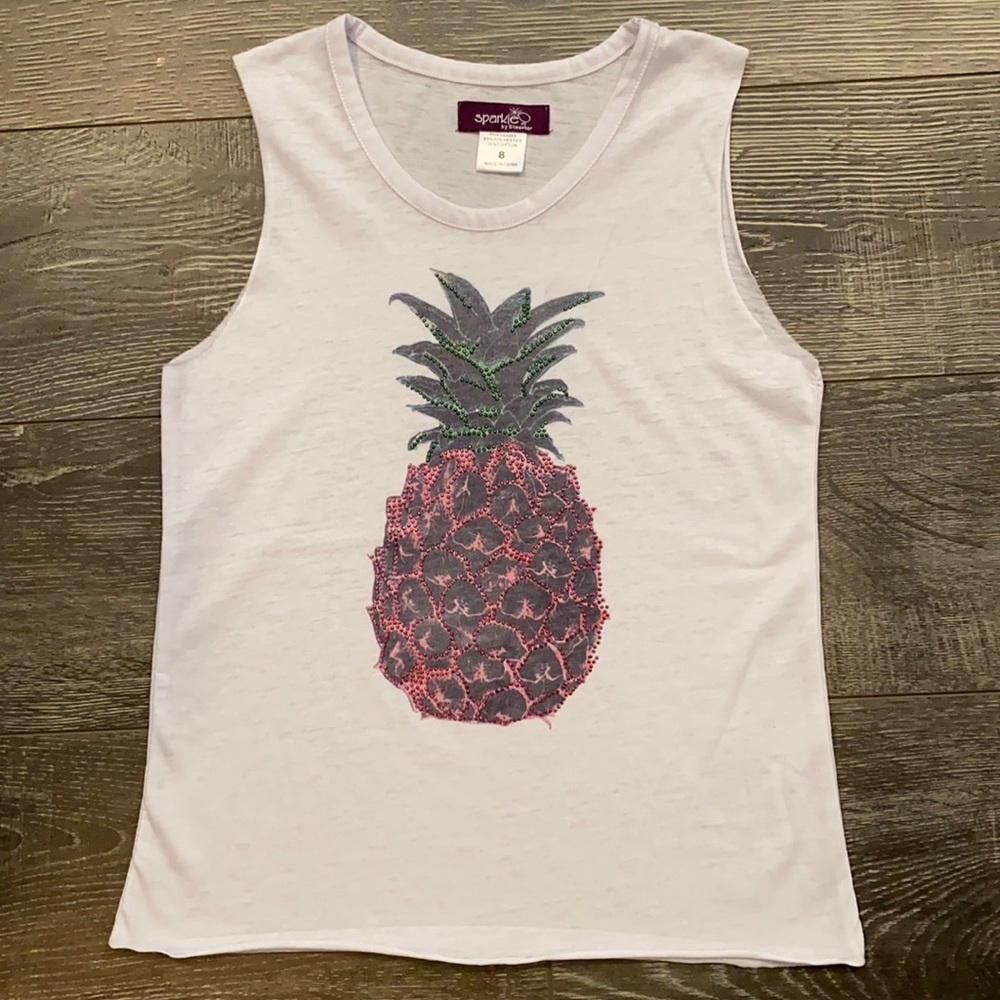 Sparkle by Stoopher Studded Pineapple Tank Top 8